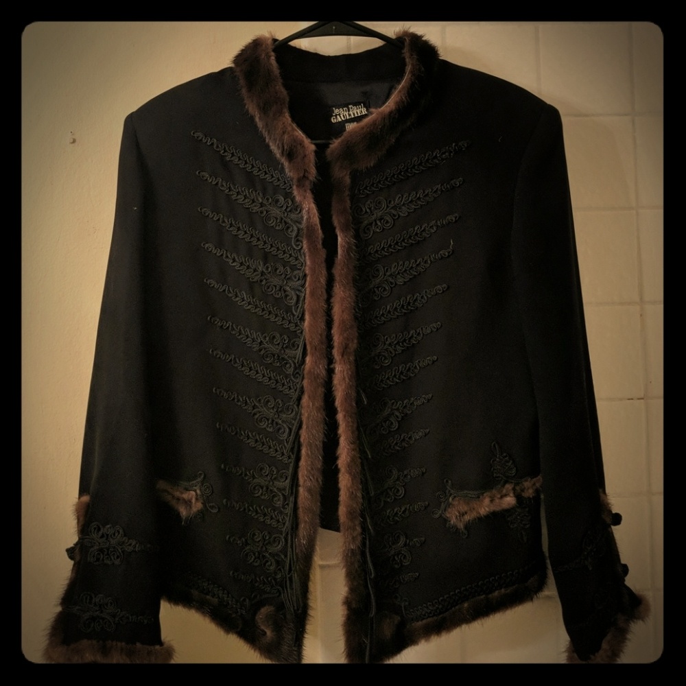 Jean Paul Gaultier fur lined jacket